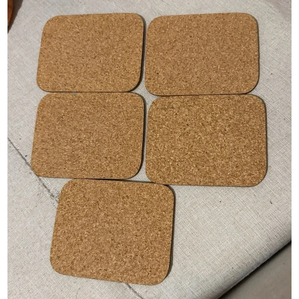 Vintage London Coasters w/cork backing - set of 5 Piccadilly, Tower Bridge